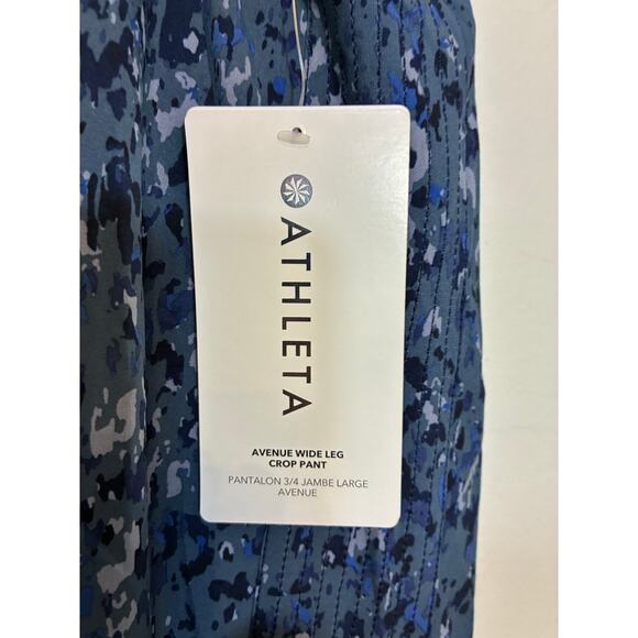 NWT Avenue Wide Leg Crop Pant Granite Blue Normcore Casual Errands Relaxed 8 - Picture 2 of 5